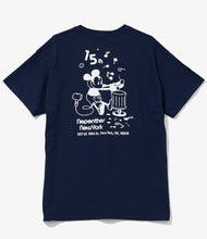 Load image into Gallery viewer, Book Works x Nepenthes NY 15th Anniversary Navy Tee