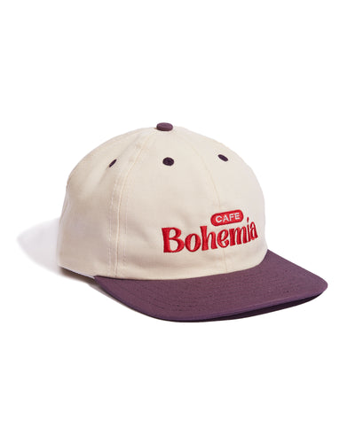 'Cafe Bohemia' Ivory + Lilac Snapback